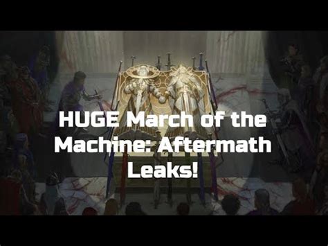 march of the machine aftermath leaks|March of the Machine: The Aftermath Leaks